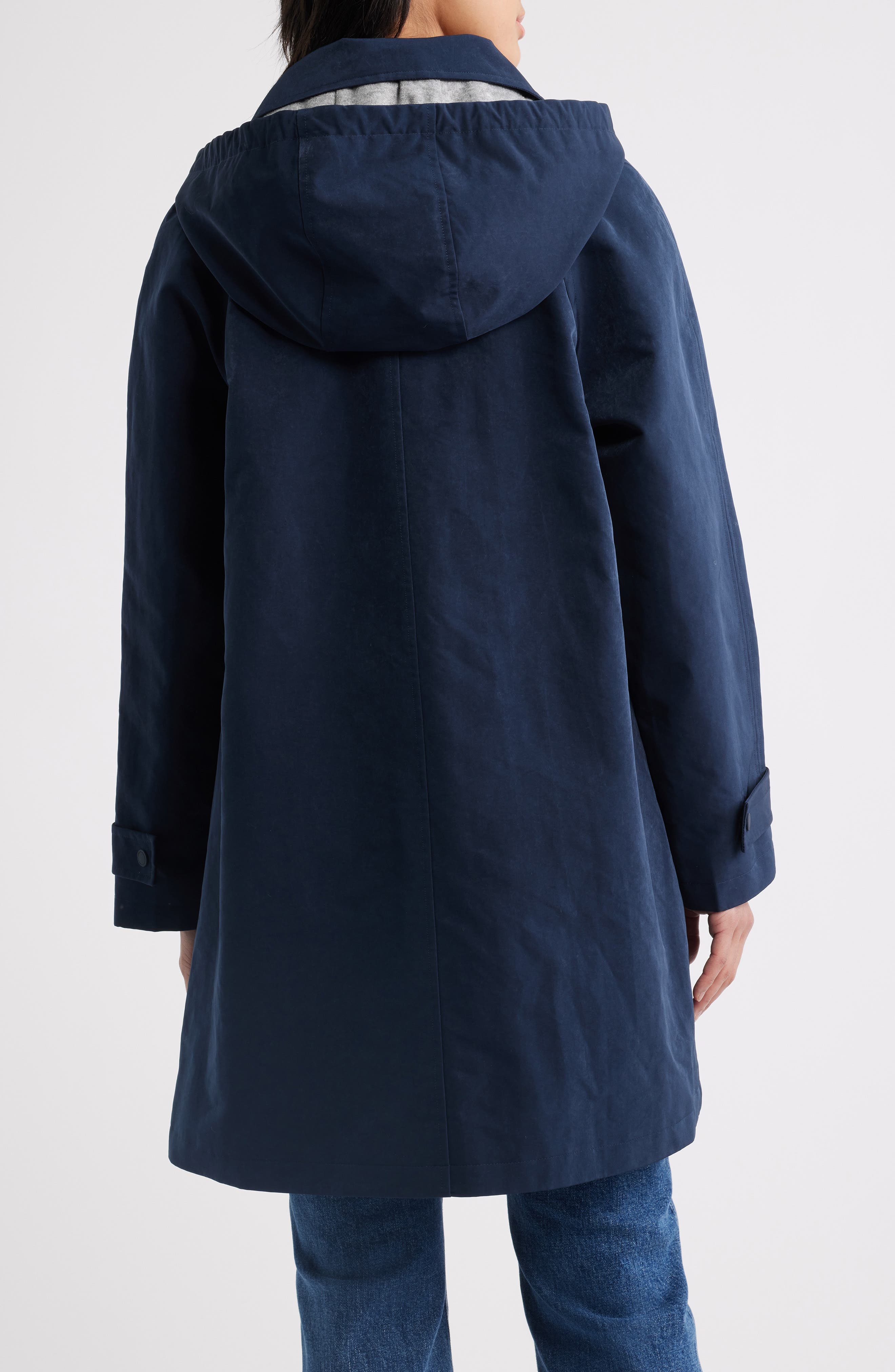 Bernardo Flared Hooded Raincoat — фото 2