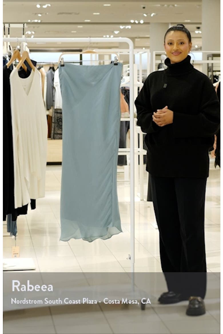 Amadi Shimmer Chiffon Maxi Skirt video