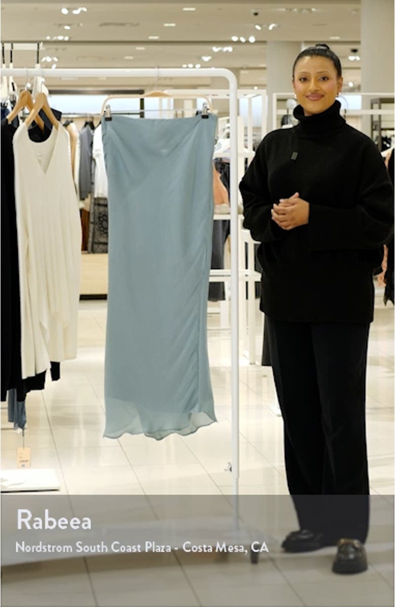 Amadi Shimmer Chiffon Maxi Skirt, sales video thumbnail