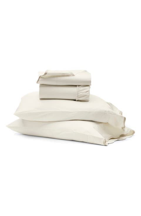 Signature Curved Edge Organic Cotton Sheet Set