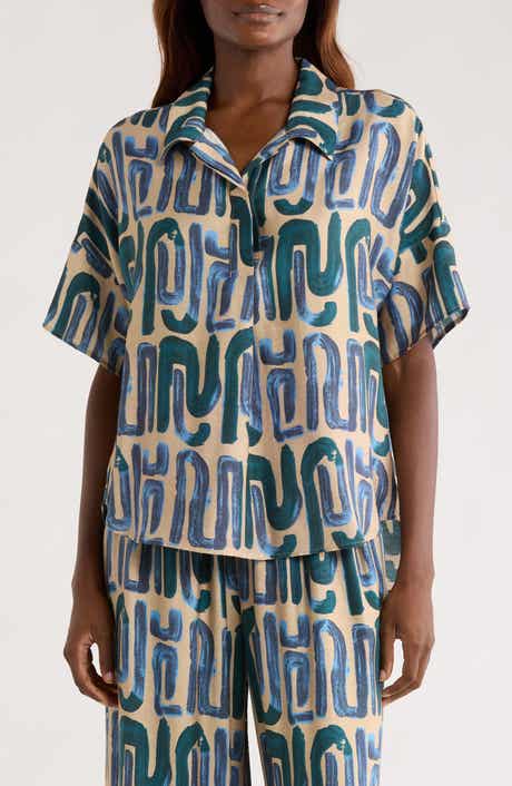 MELLODAY Easy Woven Pullover Shirt