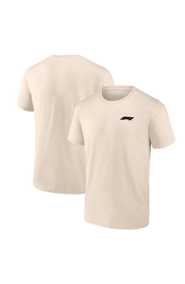 FANATICS Men's Fanatics Cream Formula 1 Primary Logo T-Shirt, Alternate, color, 