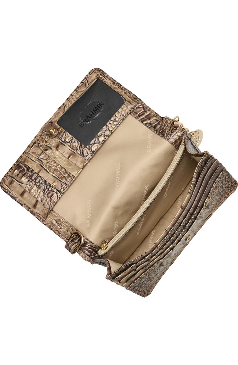 Brahmin Minuette Croc Embossed Leather Crossbody Bag, Alternate, color,