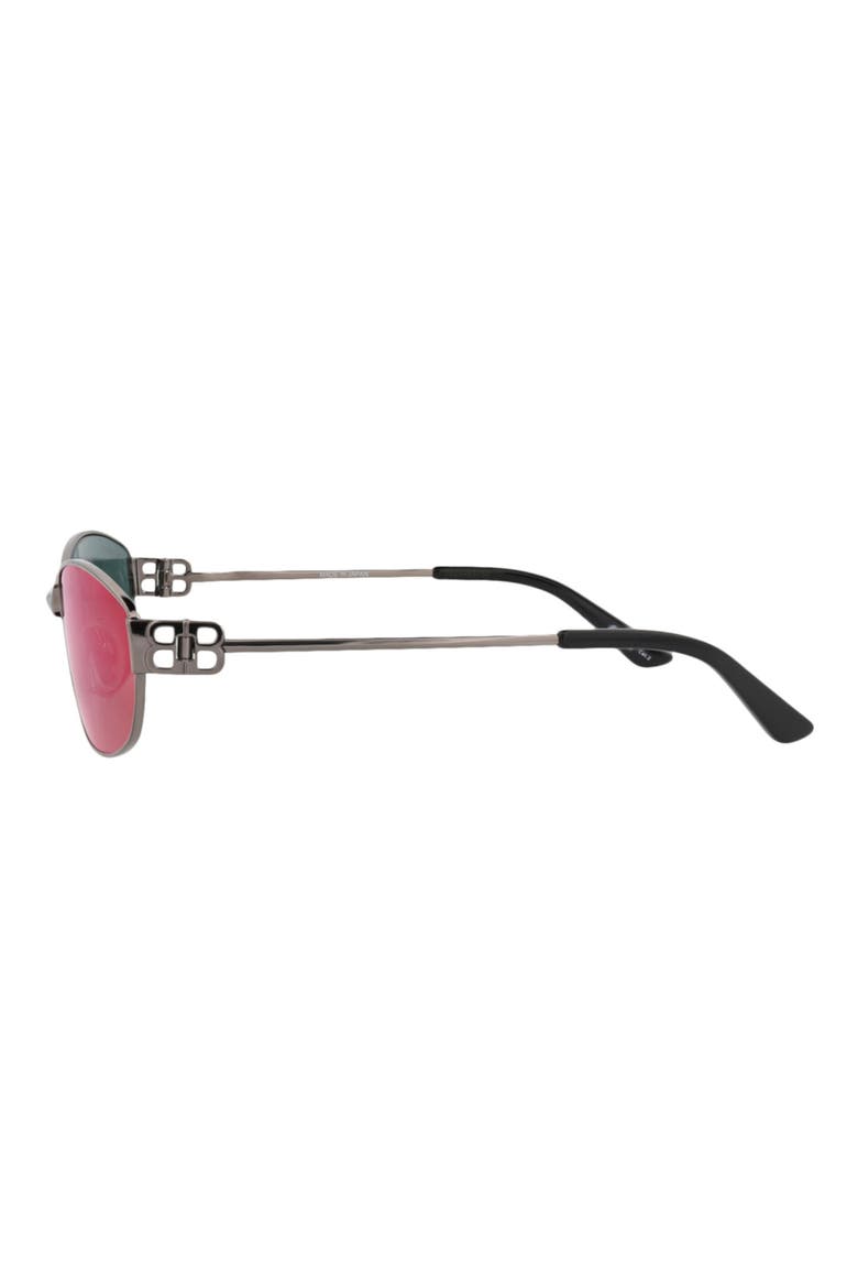 65mm Oversize Oval Sunglasses, Alternate, color, RUTHENIUM RUTHENIUM VIOLET