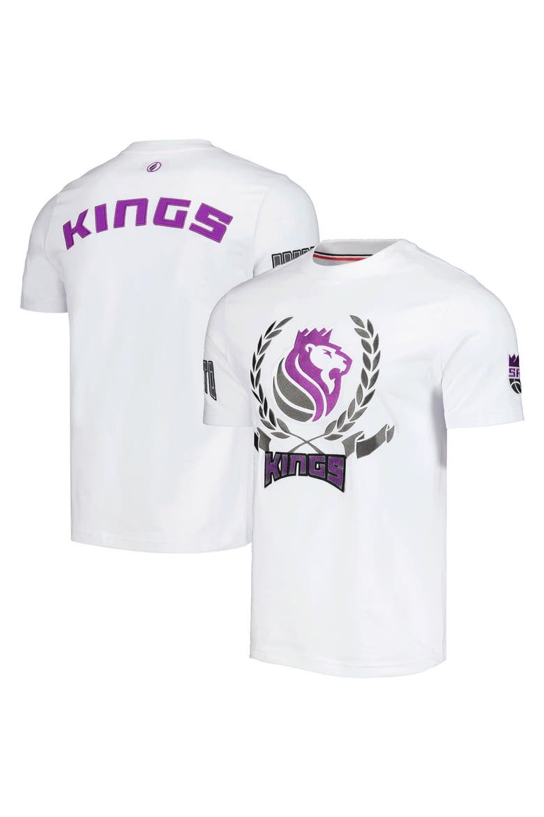 Unisex FISLL White Sacramento Kings Heritage Crest T-Shirt, Main, color, White