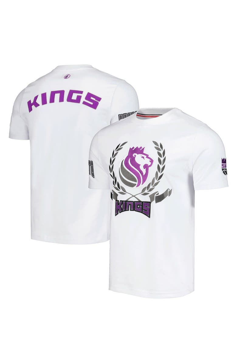FISLL Unisex FISLL White Sacramento Kings Heritage Crest T-Shirt, Main, color, White