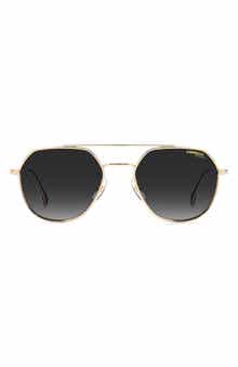 Carrera Eyewear 53mm Gradient Aviator Sunglasses