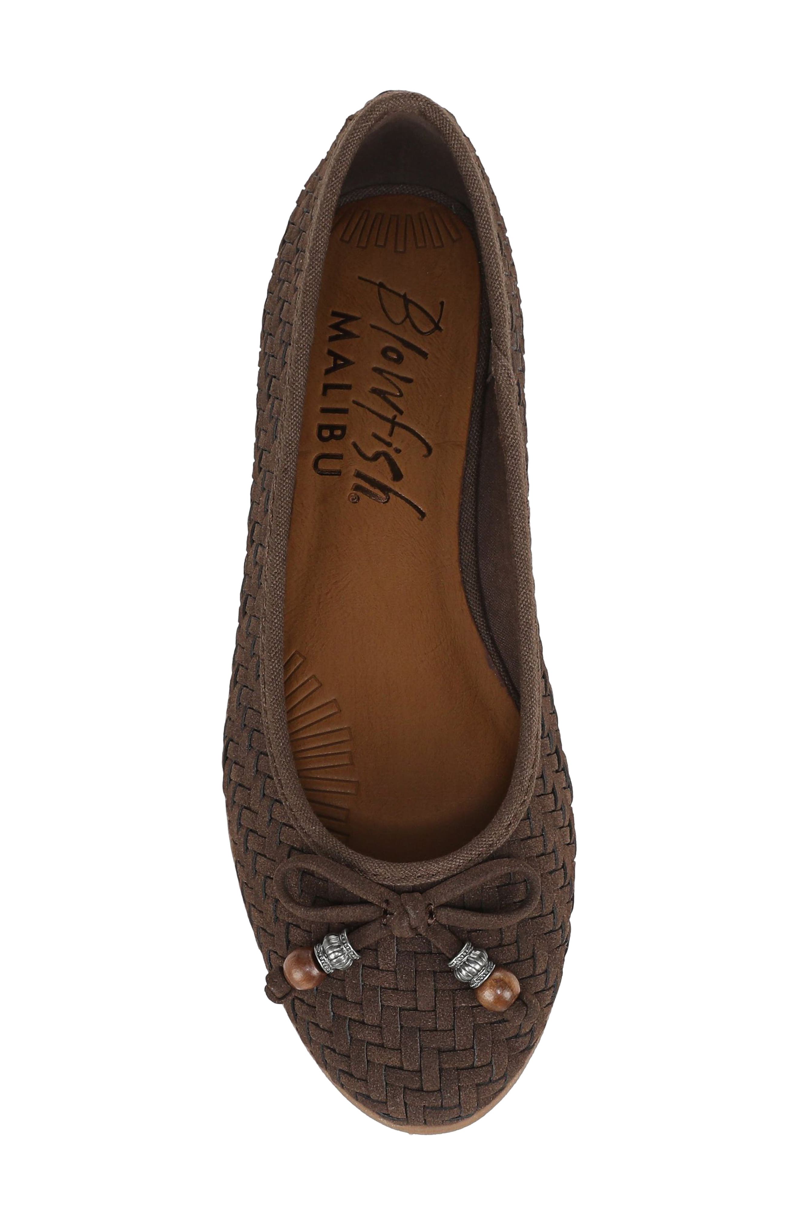 Bardot 2 Ballet Flat, Alternate, color, ESPRESSO BROWN WOVEN FABRIC