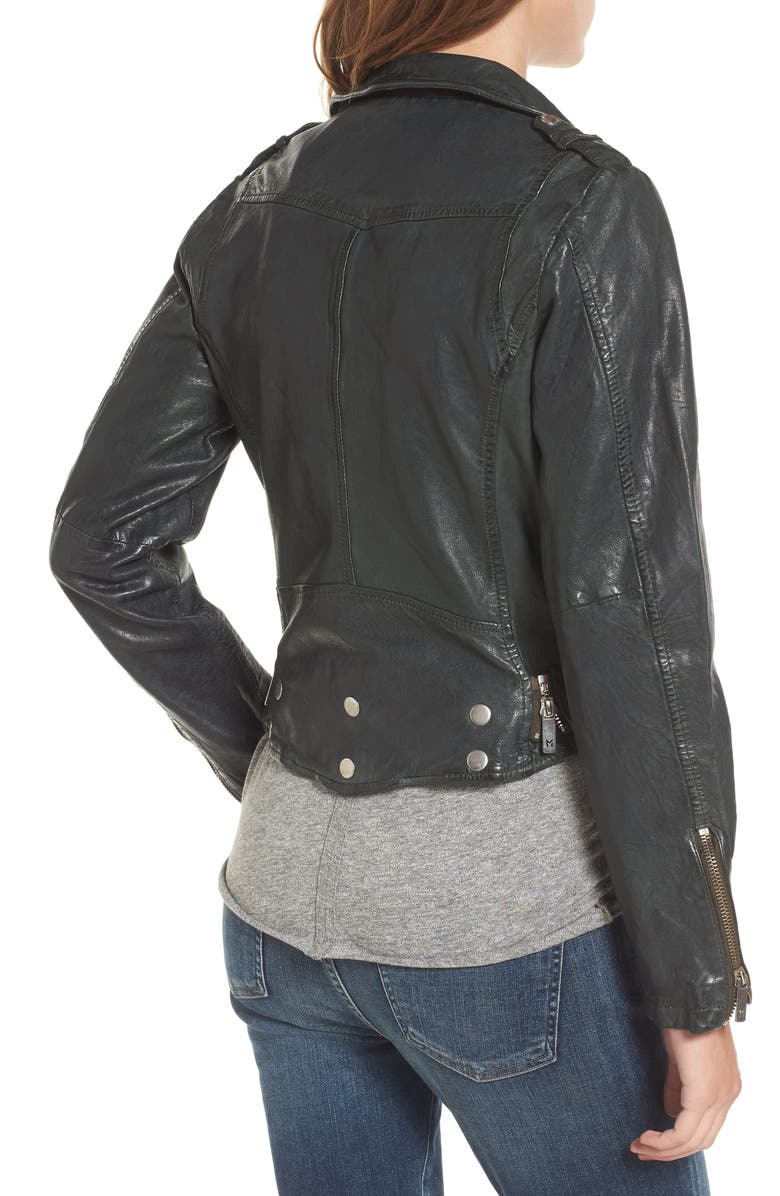 MAURITIUS Leather Jacket, Alternate, color, 