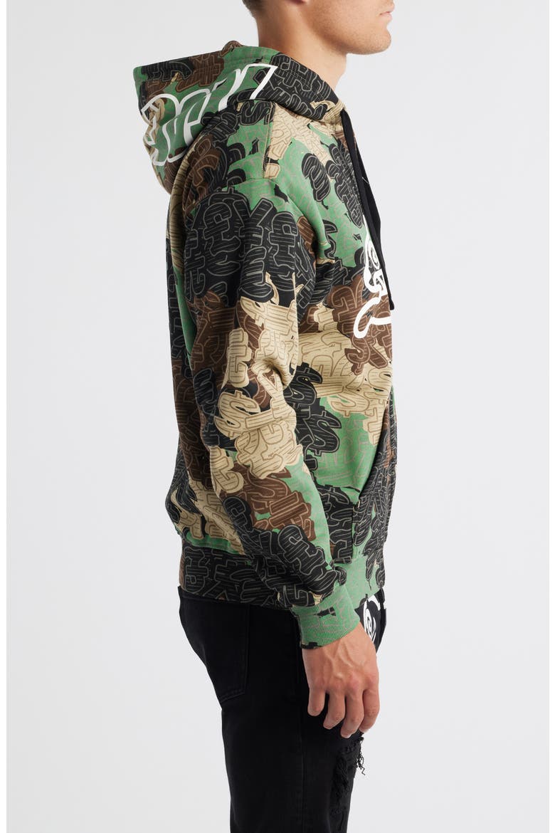 Camouflage Soft Shell Zip Hoodie, Alternate, color, CAMO