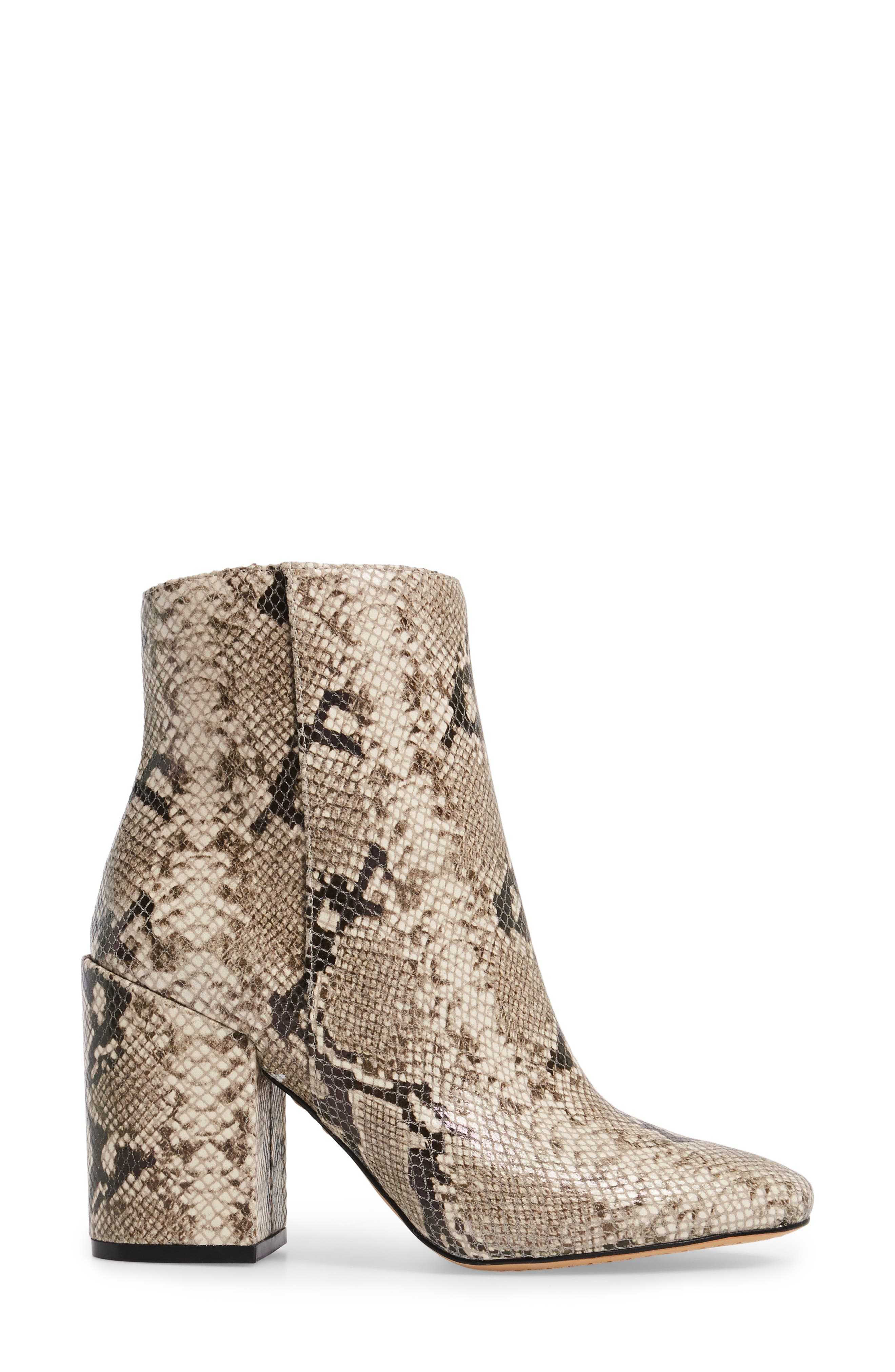 Destilly 2 Bootie, Alternate, color, NATURAL SNAKE PRINT LEATHER