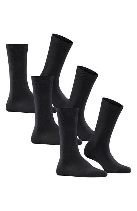 6-Pack Cotton Blend Crew Socks
