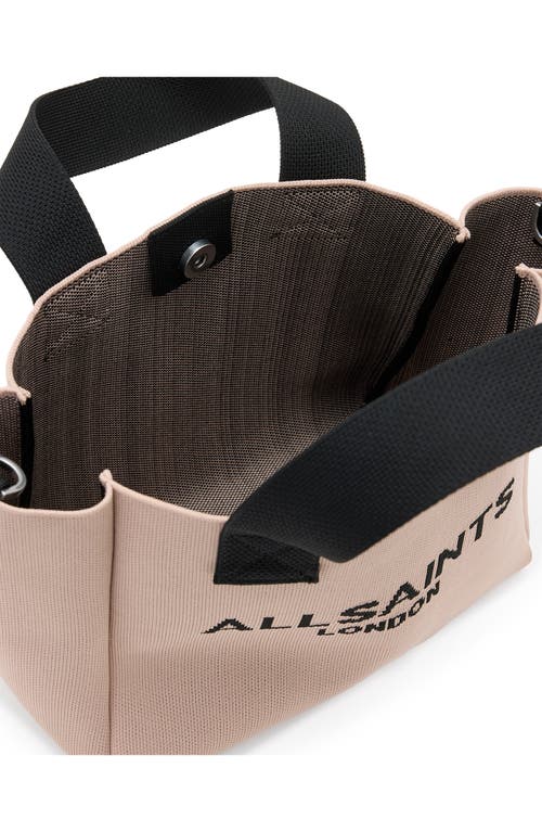 Allsaints Mini Izzy Recycled Polyester Tote In Rose Dust Pink