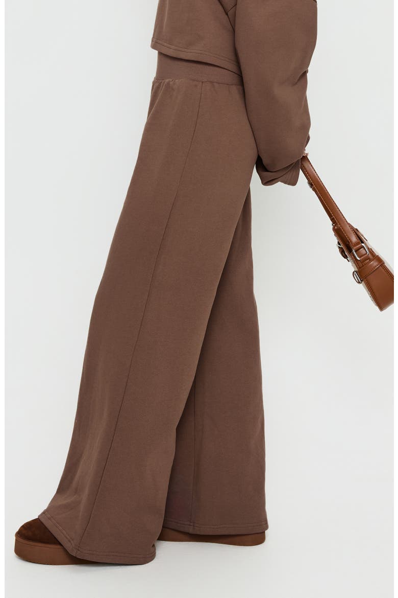 Peaks Wide Leg Sweatpants, Alternate, color, COCOA