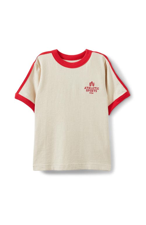 Cotton On Kids Kid's Short Sleeve Ryan Ringer Tee In Neutral