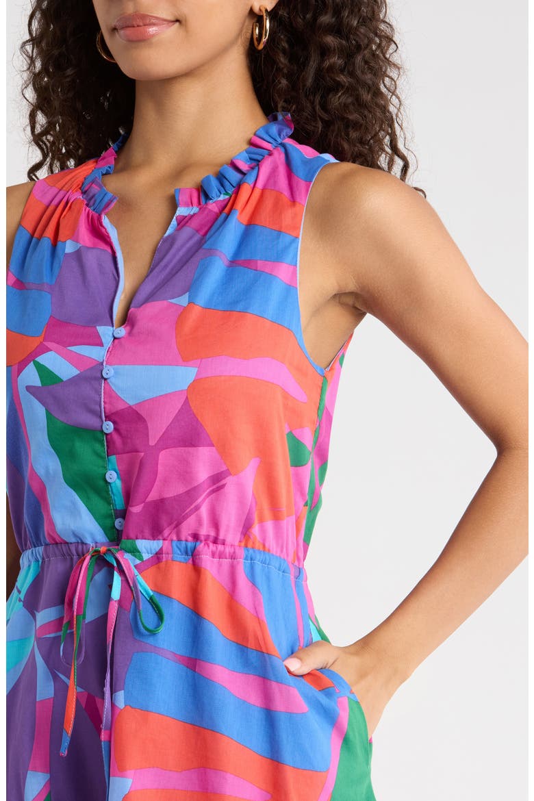 Vemmy Abstract Print Itzelk Shift Dress, Alternate, color, MAGENTA-BLUE-GREEN