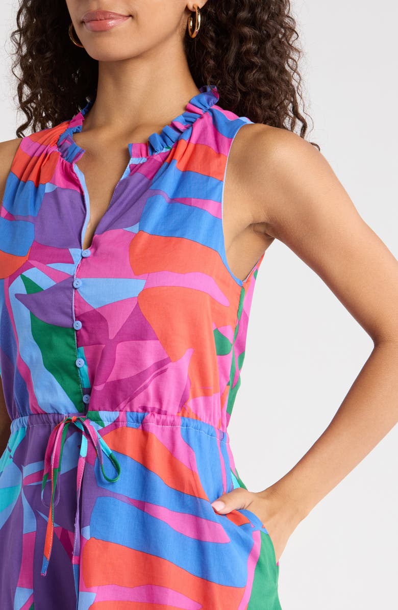 SUGARLIPS Vemmy Abstract Print Itzelk Shift Dress, Alternate, color, Magenta-Blue-Green