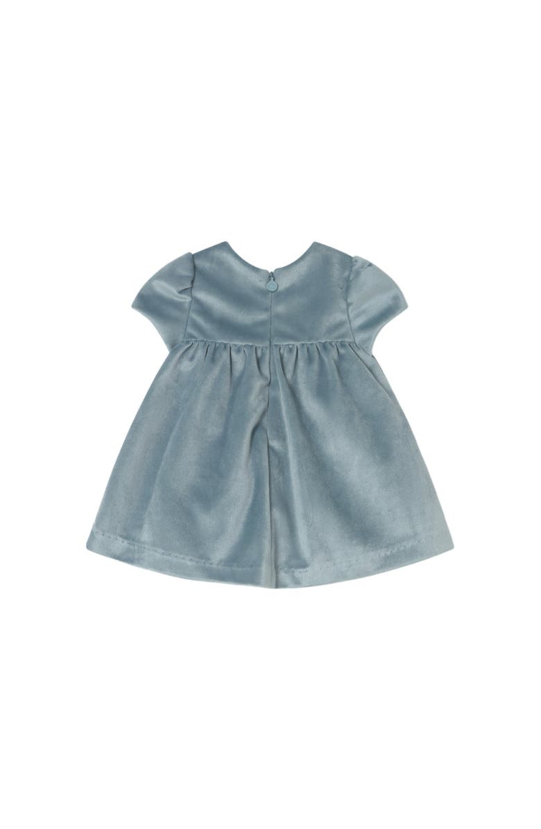 Mayoral Velvet Smocked Dress with Buttons, Alternate, color, Blue