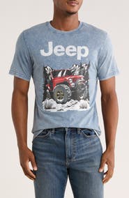 Goodie Two Sleeves Jeep in Snow Graphic T-Shirt