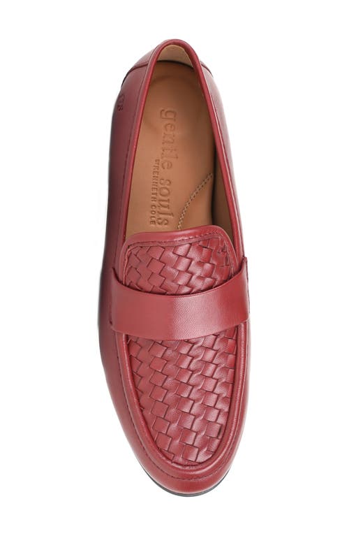 GENTLE SOULS BY KENNETH COLE GENTLE SOULS CREW WOVEN LEATHER LOAFER