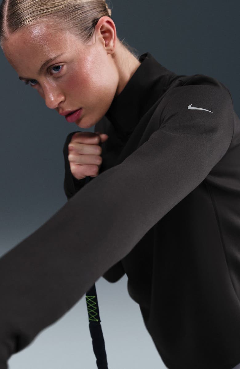 Nike Quarter Zip Therma-FIT ADV Activewear Pullover, Alternate, color, Black