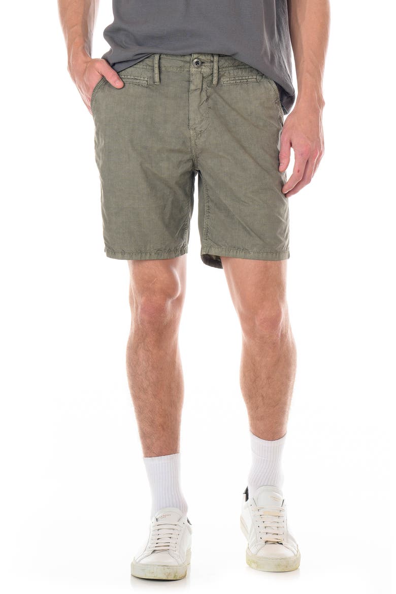 Palm Springs Cotton Chino Shorts, Main, color, OLIVE