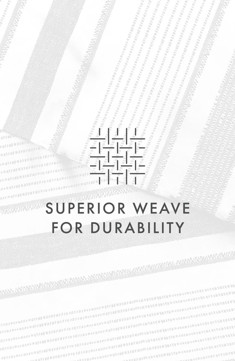 HOMESPUN HOME SPUN Premium Ultra Soft Vintage Stripe Pattern 3-Piece Duvet Cover Set, Alternate, color, Light Gray