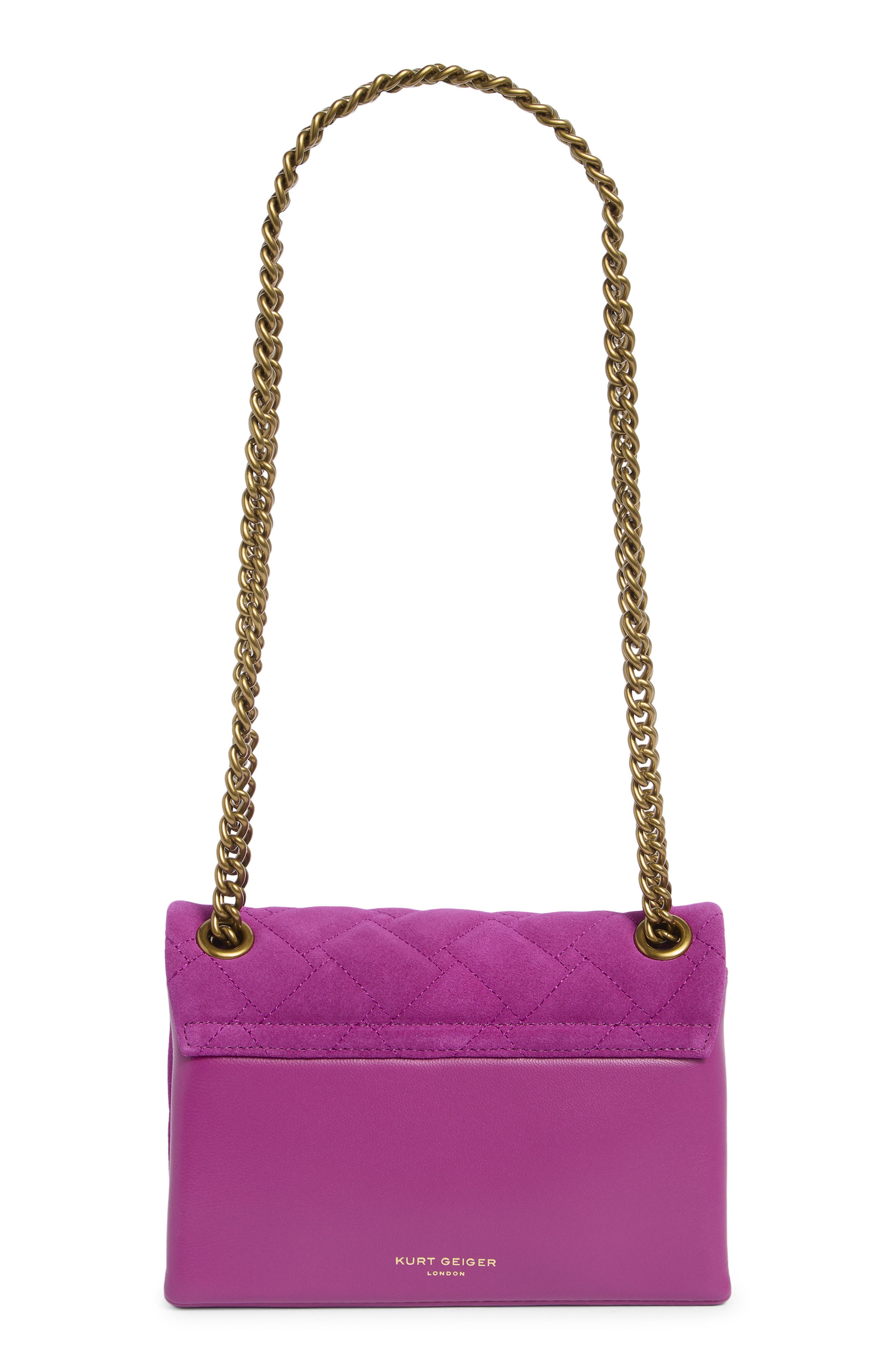 Kurt Geiger London Mini Kensington Leather Convertible Shoulder Bag, Alternate, color, 