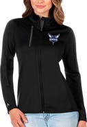 ANTIGUA Women's Antigua Black Charlotte Hornets Generation Full-Zip Jacket