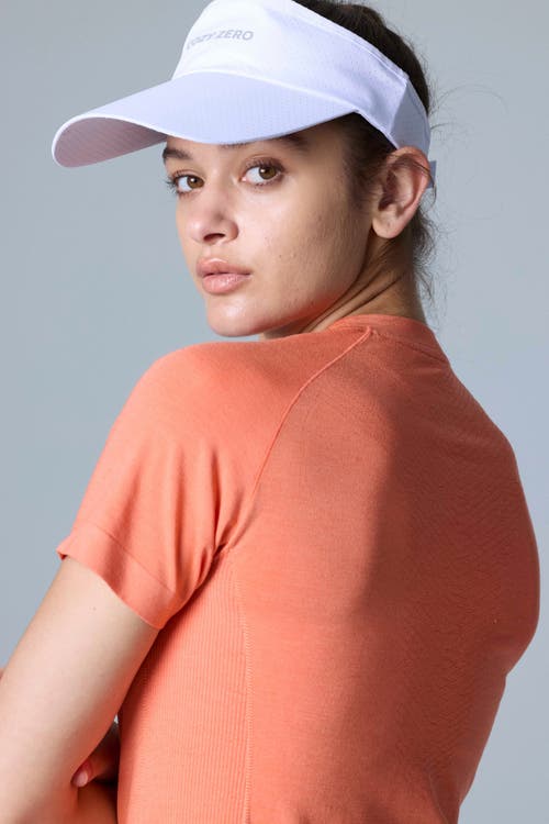 Cozy Zero Tech Merino Light Weight Daily Tee In Melon