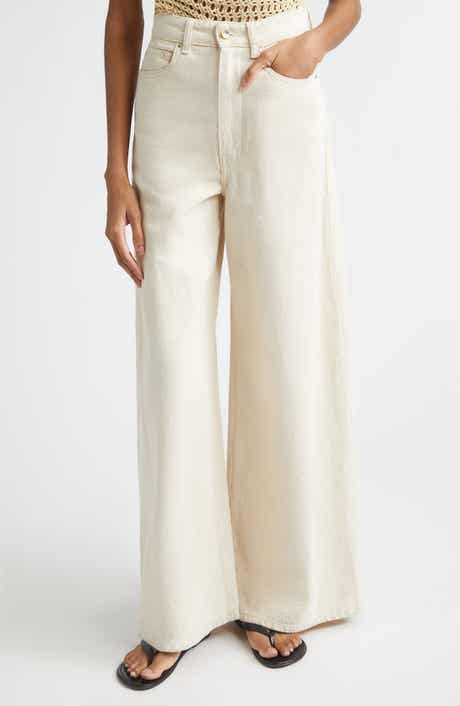 Slick High Waist Wide Leg Jeans