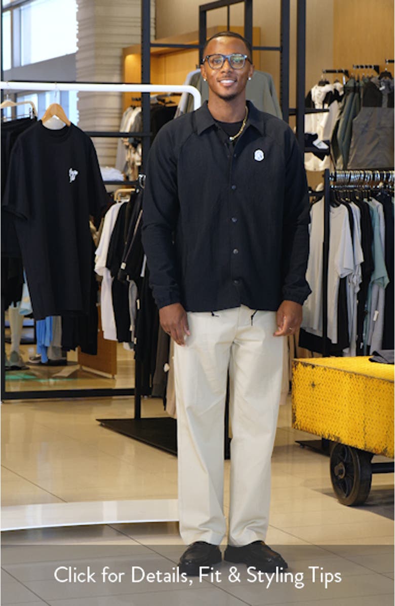 BB Dipper Logo Embroidered Cotton Seersucker Jacket, sales video thumbnail