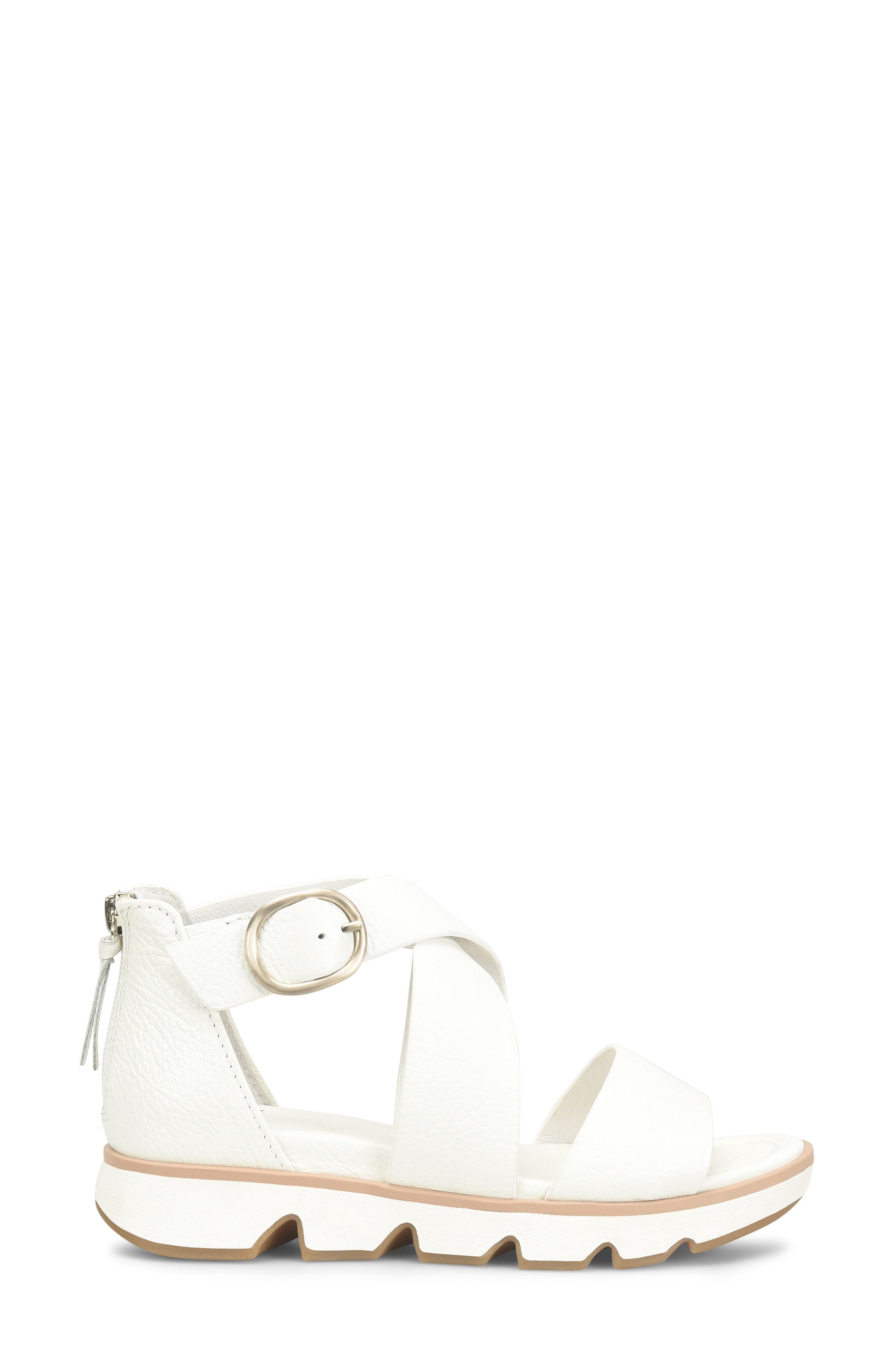 Mackenna Sandal, Alternate, color, WHITE
