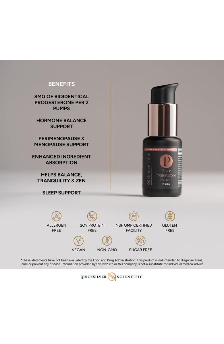 Quicksilver Scientific Peace Topical Hormone Support Serum, Alternate, color, NO COLOR