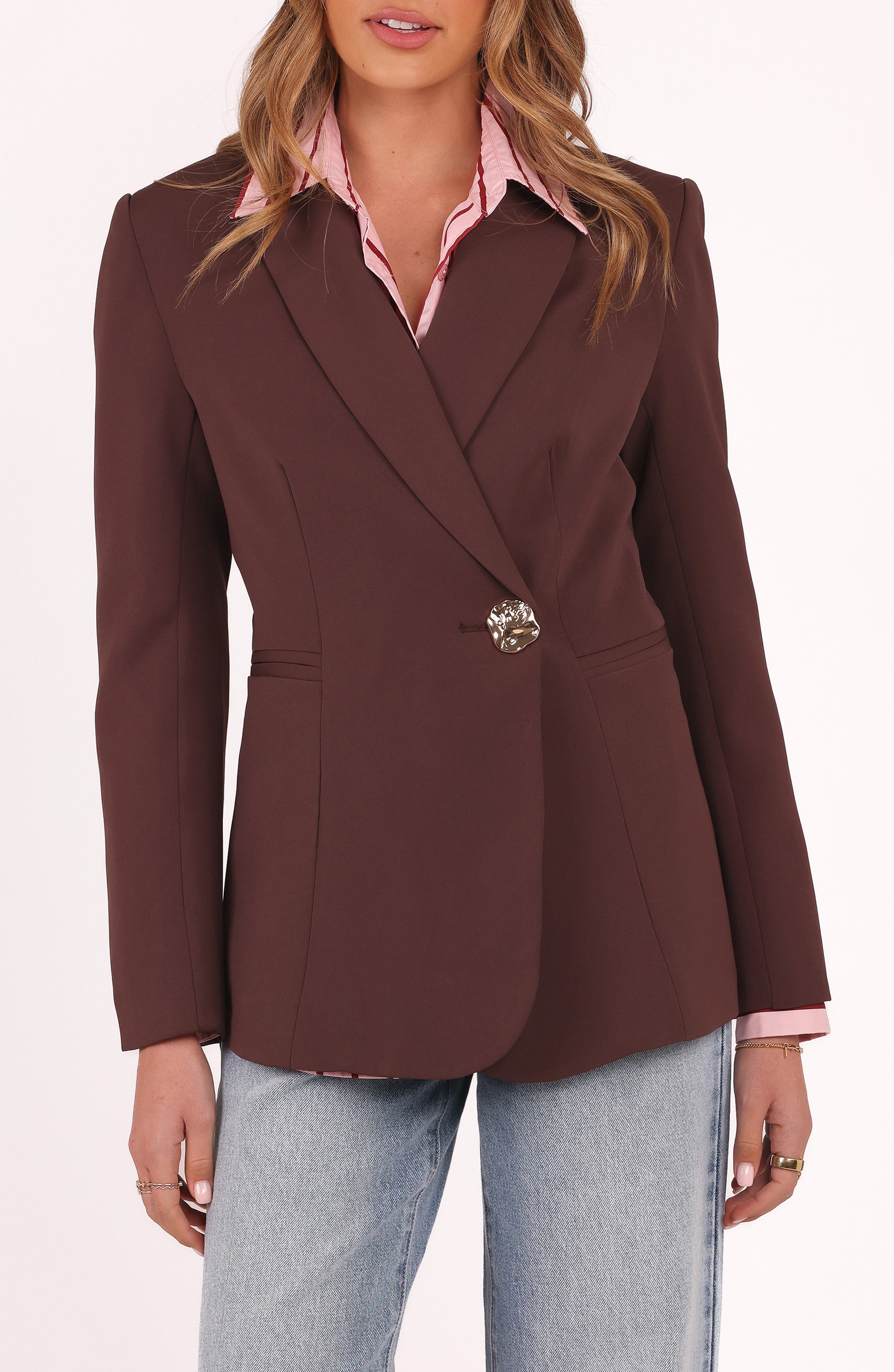 Leo One-Button Blazer