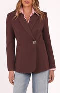 Petal & Pup Leo One-Button Blazer
