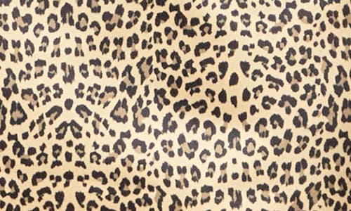 English Factory Leopard Satin Miniskirt In Brown