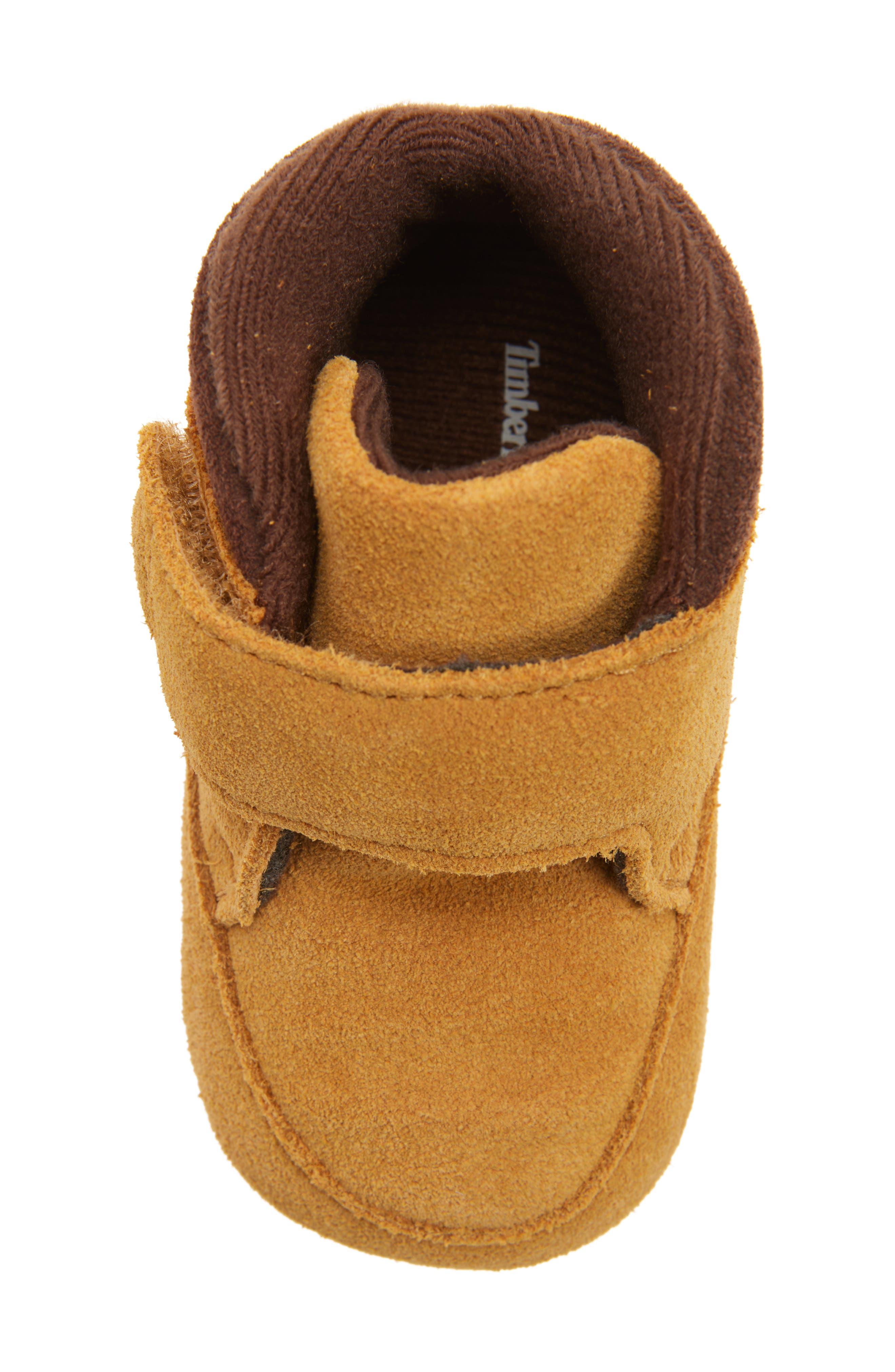 Timberland Hook-and-Loop Mid Boot, Alternate, color, Wheat Suede