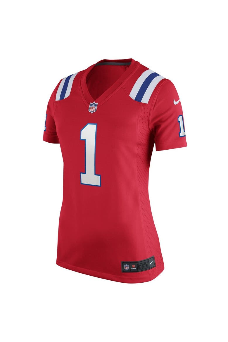 Women's Nike Cam Newton Red New England Patriots Alternate Game Jersey, Alternate, color, Red