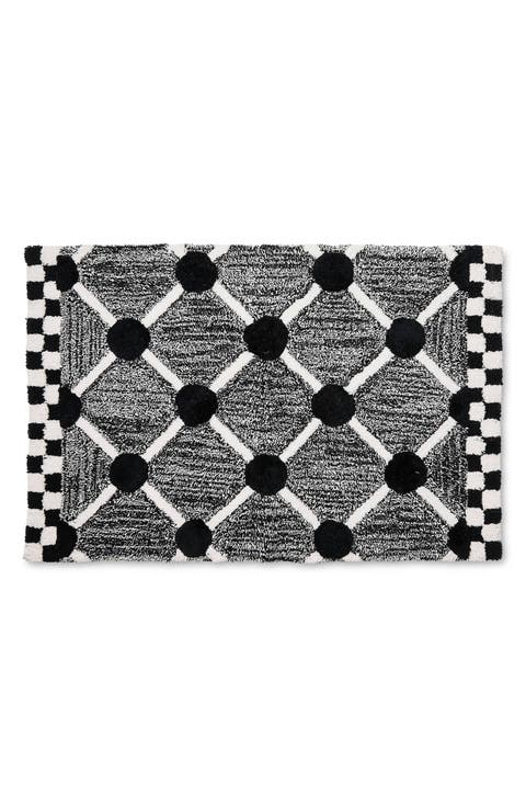 Lattice Dot Bath Rug