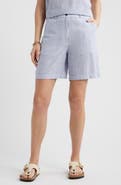 Caslon® Relaxed Linen Blend Bermuda Shorts
