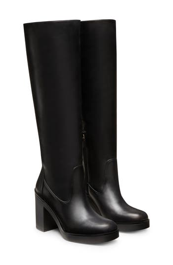 Stuart Weitzman Bethenny 80 Knee High Boot In Black