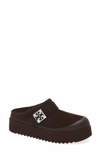 Tory Burch Genuine Shearling Platform Mule