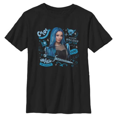 Boy's Descendants Wicked Wonderland Chloe Unleash The Darkness  Graphic T-Shirt