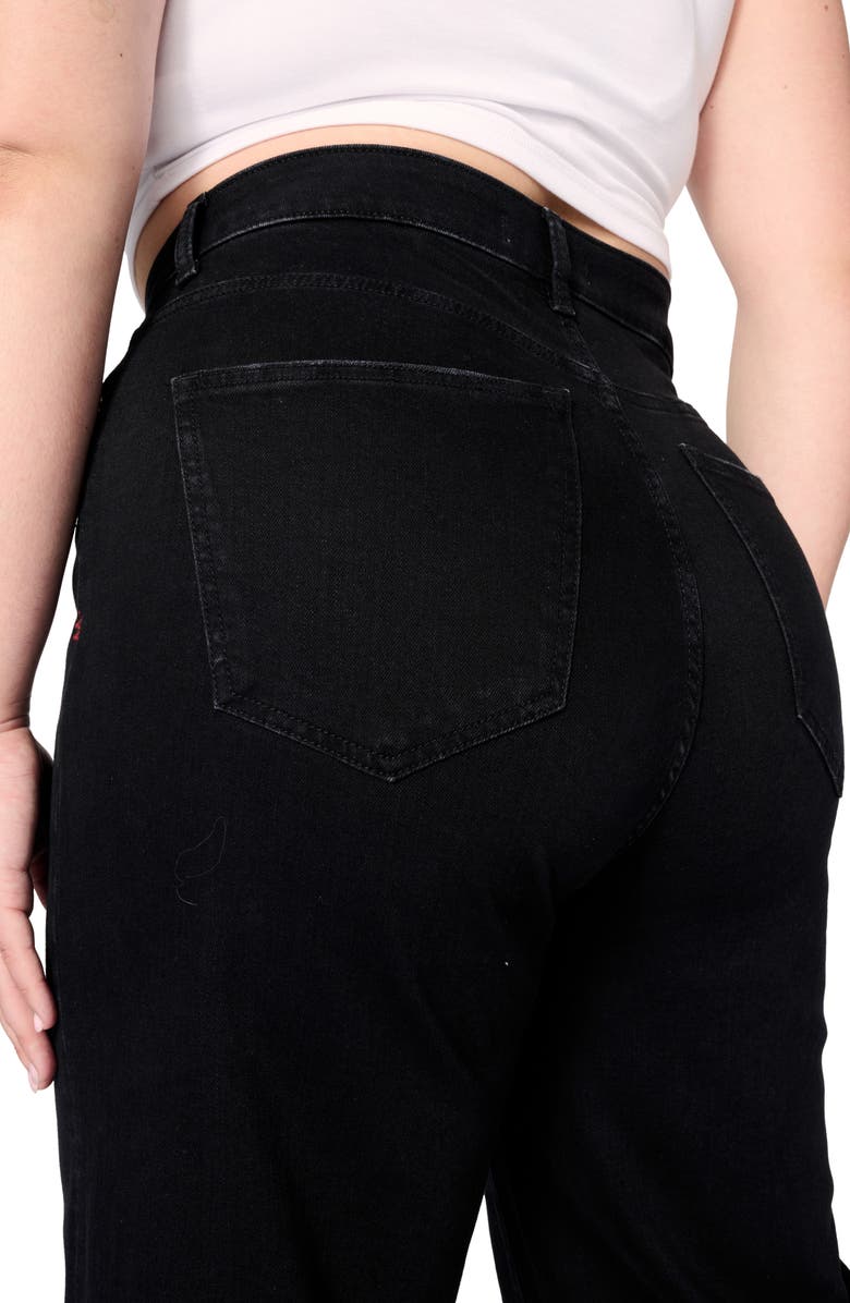 WARP+WEFT NCE High Waist Wide Leg Jeans, Alternate, color, Inkwell