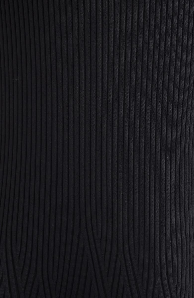 Proenza Schouler Judith Rib Sweater Dress, Alternate, color, Black
