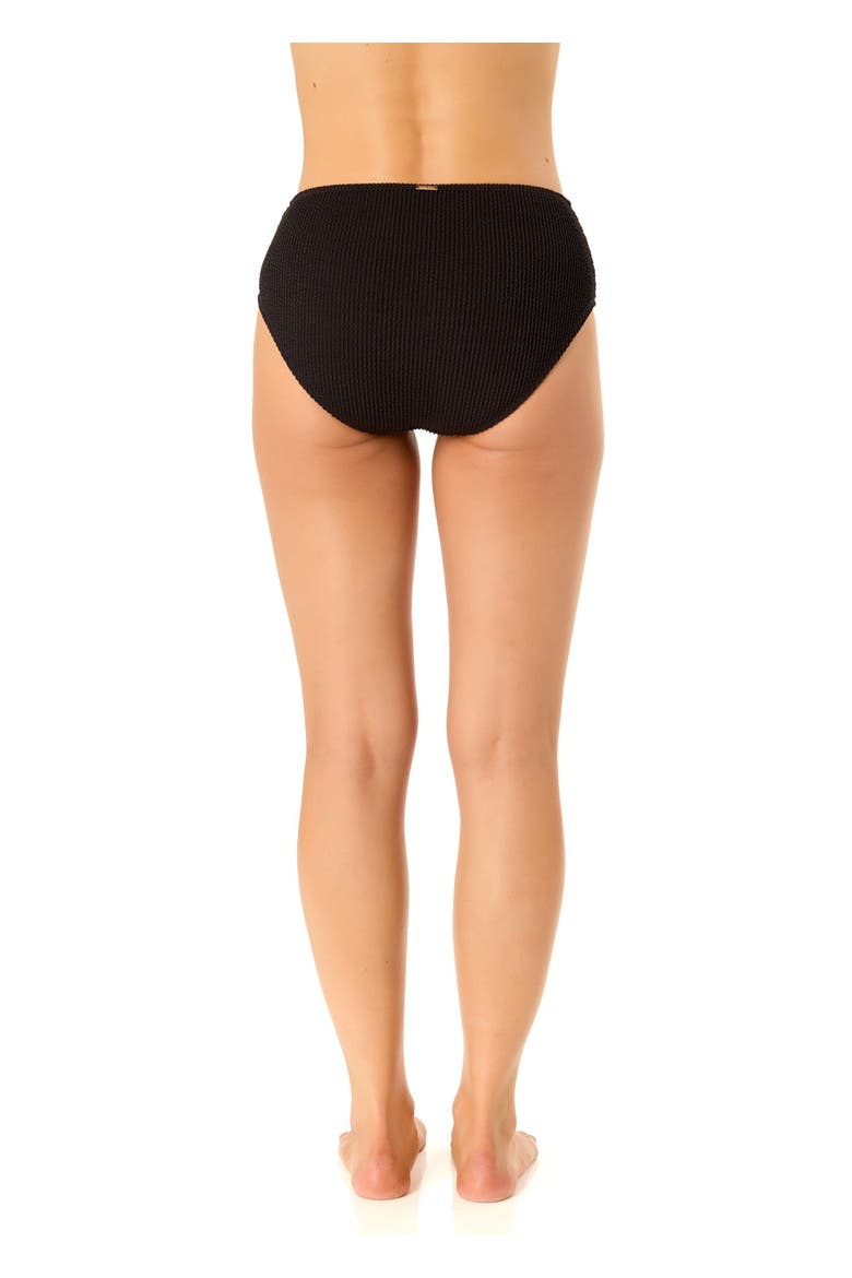 Women's Live In Color Textured Midrise Swim Bottom, Alternate, color, Black