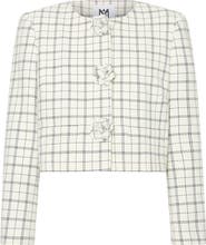 Milly Mika Plaid Crop Jacket