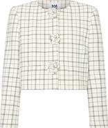 Milly Mika Plaid Crop Jacket