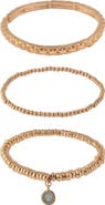 RACHEL Rachel Roy Set of 3 Beaded Stretch Bracelets
